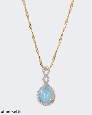 Anhänger mit Opal und Zirkon
