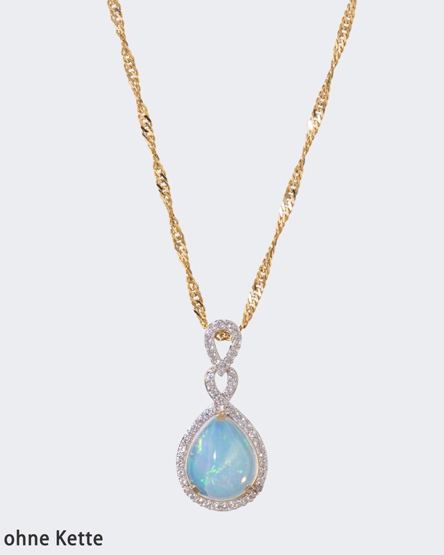 Anhänger mit Opal und Zirkon