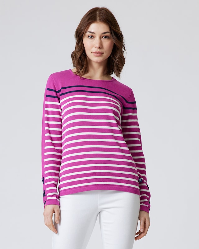 Pullover im Streifendesign