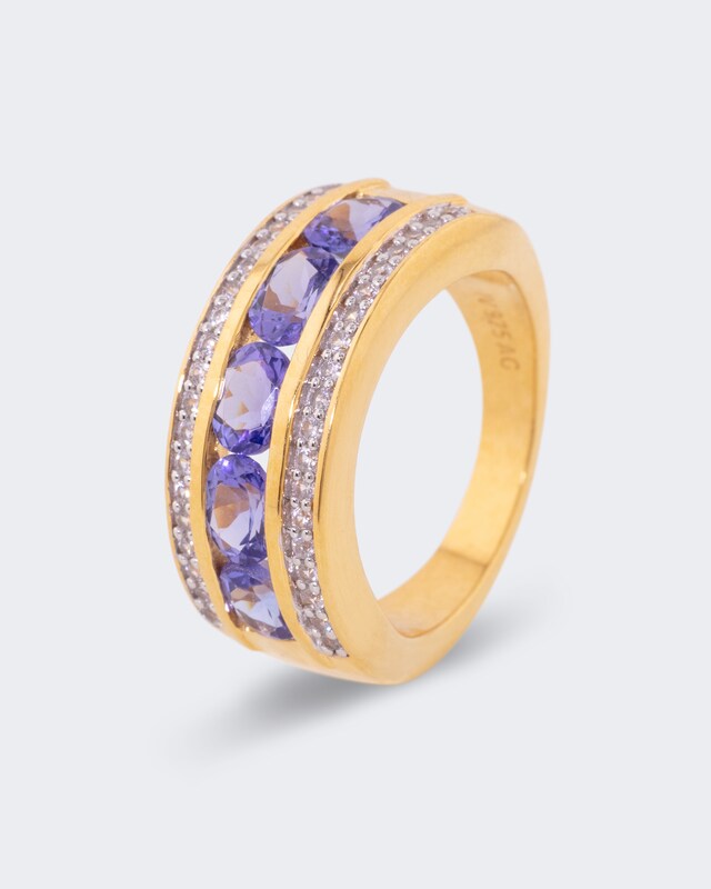 Ring mit Tansanit AAAA+