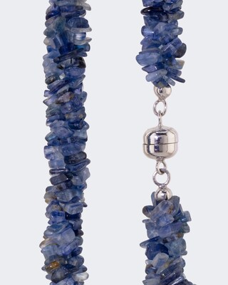 Collier mit Kyanit, 3-reihig