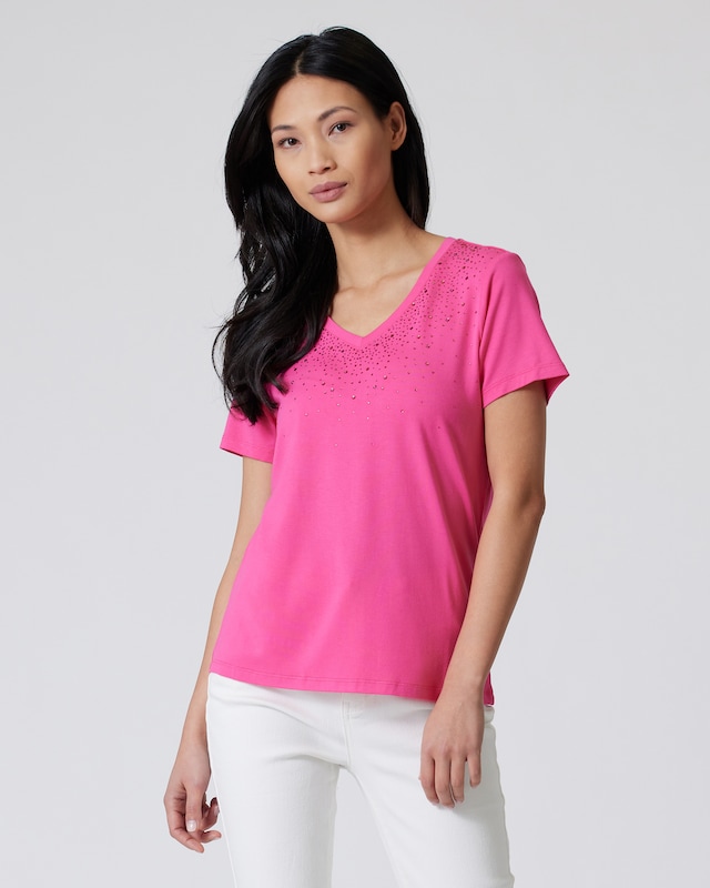 Shirt mit Strassdeko