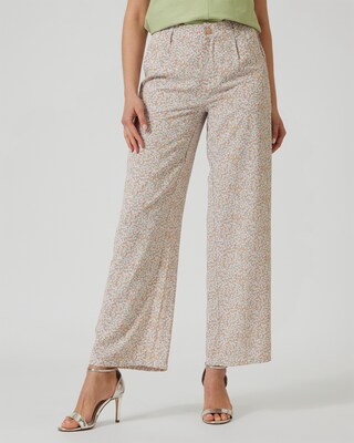 Hose mit Blumendruck
