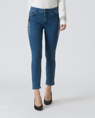 Jeans mit Verzierung