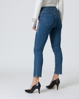 Jeans mit Verzierung