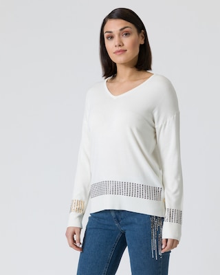 Pullover mit Nieten