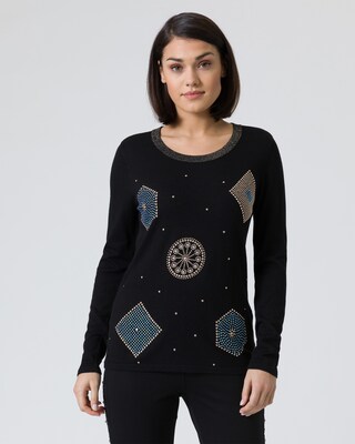 Pullover mit Verzierung