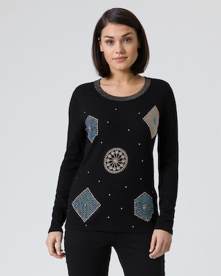 Pullover mit Verzierung