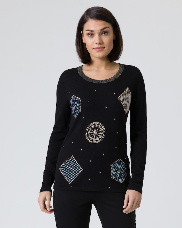 Pullover mit Verzierung