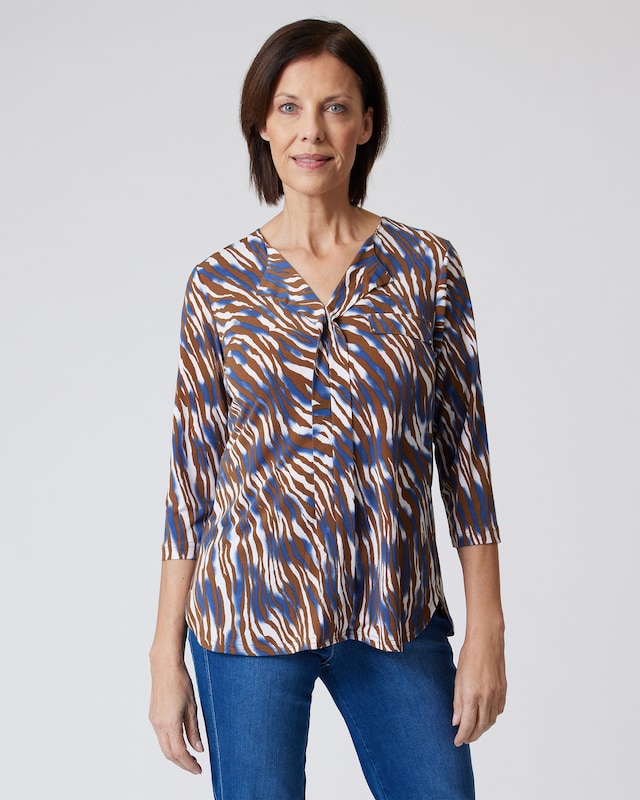 Blusenshirt mit Zebradruck