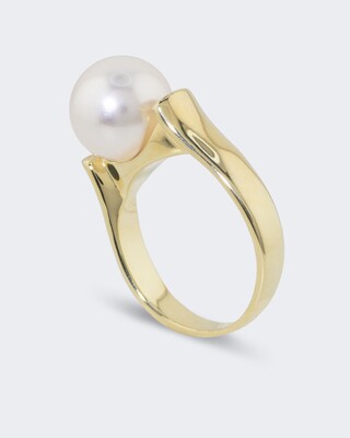 Ring mit Muschelkernperle 10 mm