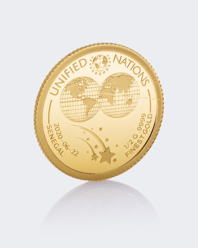 Unified Nations Goldmünze Sternschnuppe