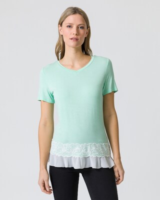 Shirt mit Saumverzierung