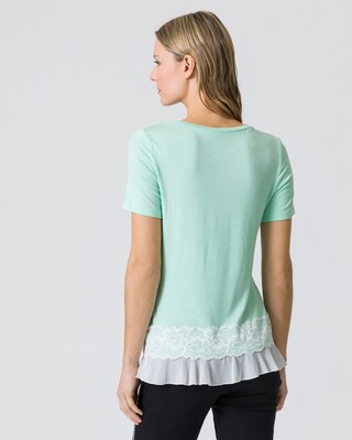 Shirt mit Saumverzierung