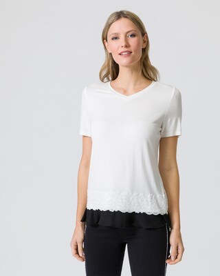 Shirt mit Saumverzierung