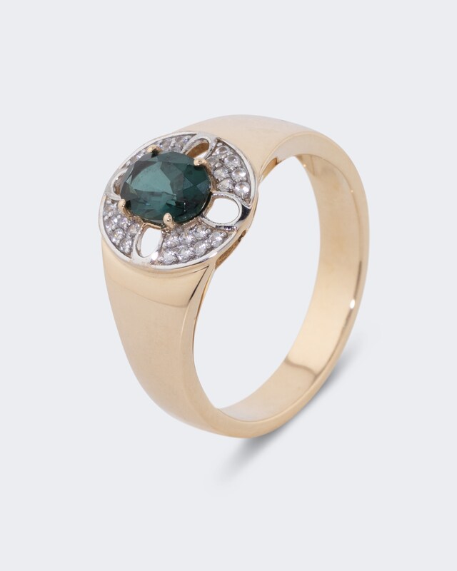 Ring mit Turmalin und Zirkon