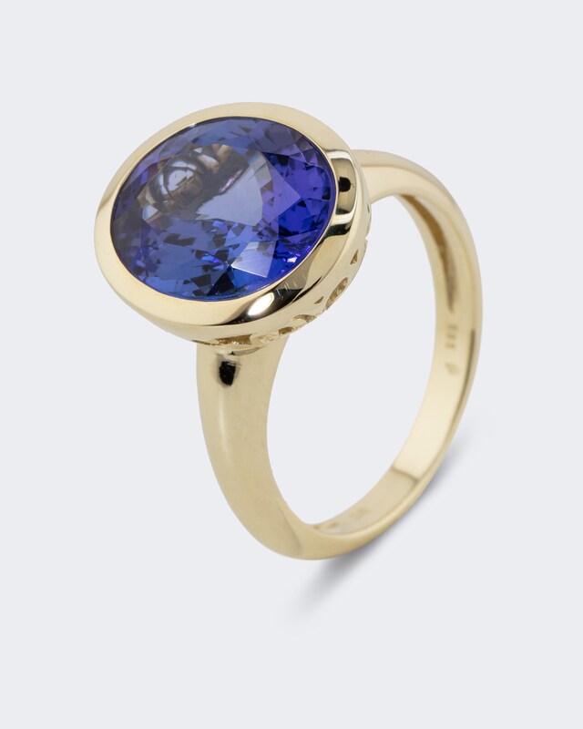 Ring mit Tansanit AAAA