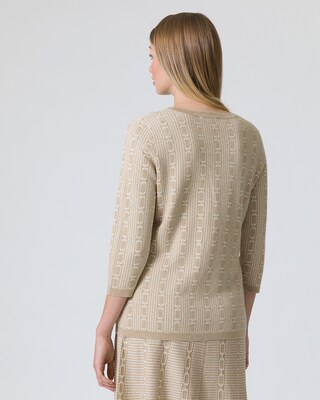 Strickpullover mit Glanzgarn