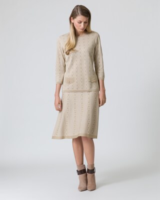 Strickpullover mit Glanzgarn