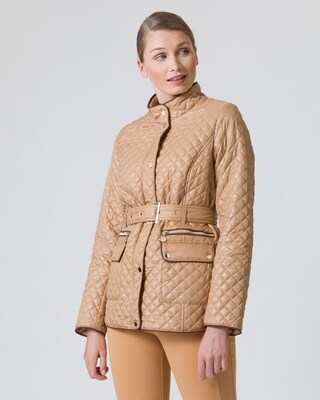 Steppjacke mit Gürtel