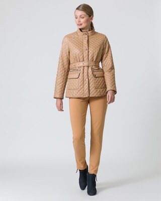 Steppjacke mit Gürtel