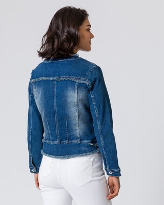 Jeansjacke in Used-Optik