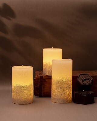 LED-Stumpenkerzen 3er-Set