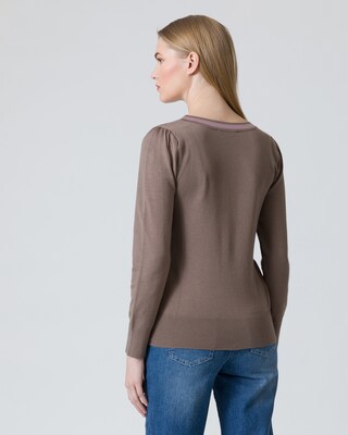 Pullover mit Spitzeneinsatz