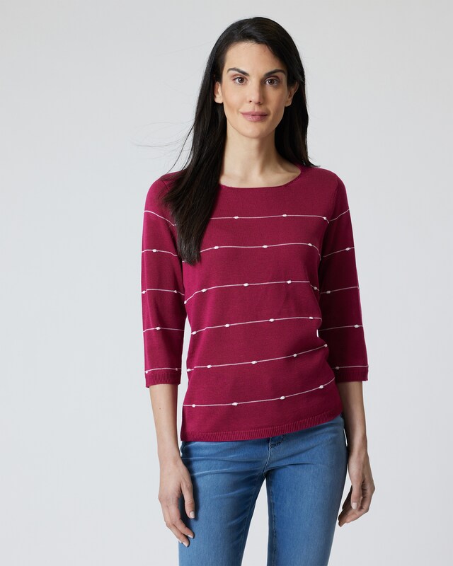 Pullover mit Streifen