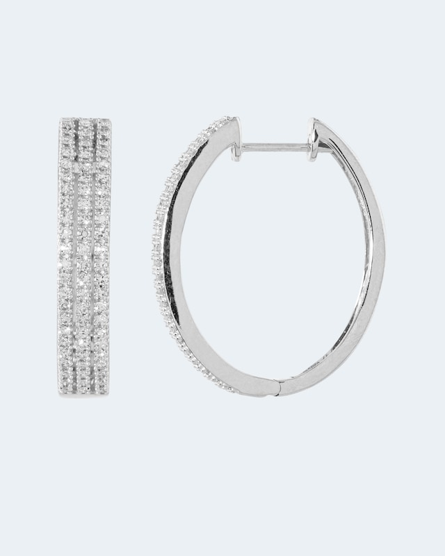 Diamant-Creolen mit 0,75 Karat