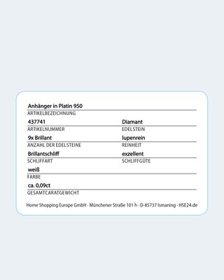 Brillant-Anhänger mit 0,09 Karat