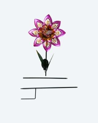 Gartenstecker Blume Lila