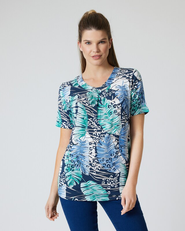 Tunika-Shirt mit Jungle-Druck