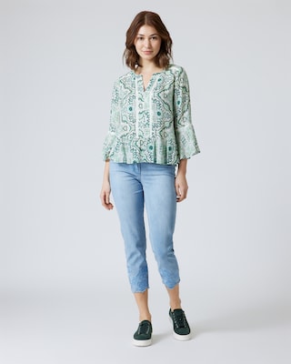 Bluse mit Paisley-Muster