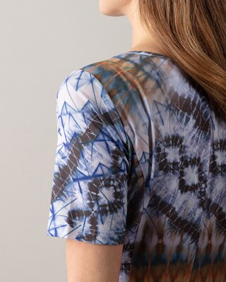 A-Linienkleid mit Fantasiedruck