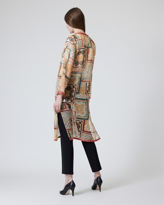 Kimono mit Ornamentdruck