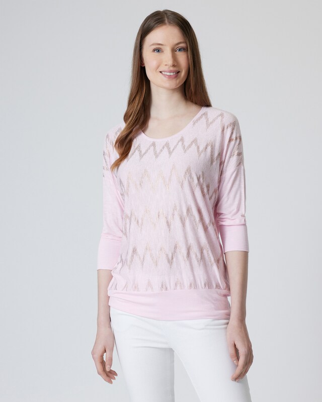 Strickshirt mit Foilprint