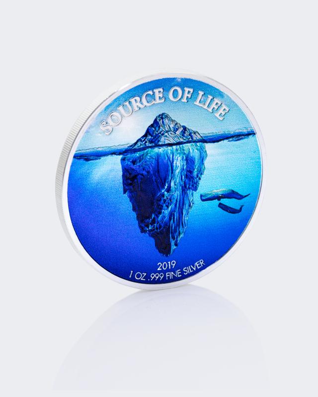 Produktabbildung für 1Oz Silber Source of Life Wasser 2019