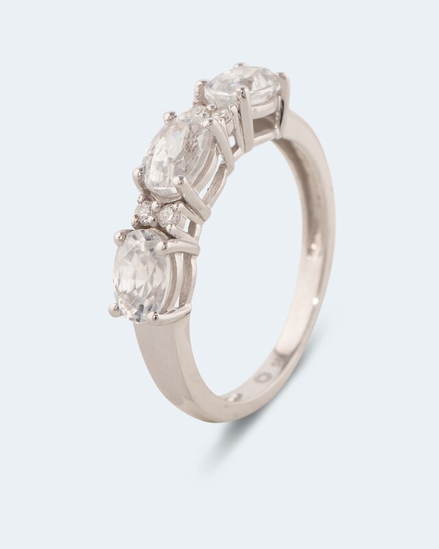 Ring mit Zirkonen & Brillanten