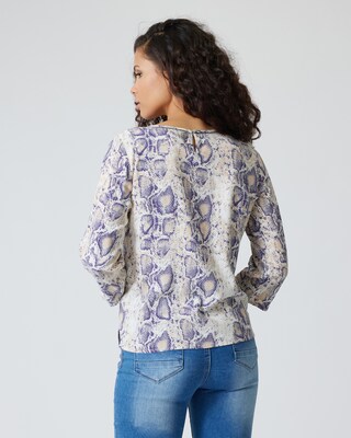 Bluse mit Schlangendruck