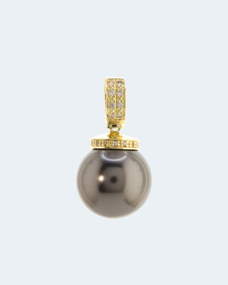 Anhänger MK-Perle 18mm & Zirkonia