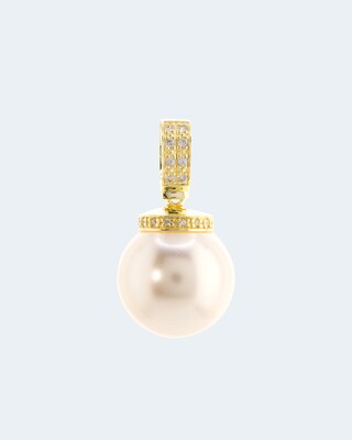 Anhänger MK-Perle 18mm & Zirkonia