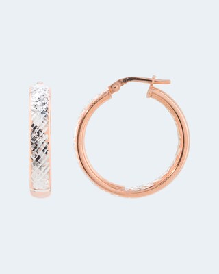 Creolen mit Diamantierung