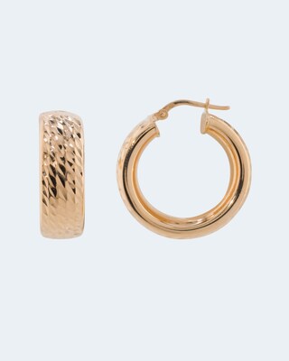 Creolen mit Diamantstruktur