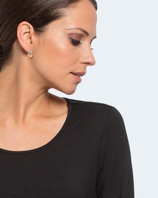 Creolen mit Diamantstruktur
