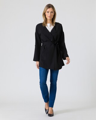 Jacke mit Bindegürtel