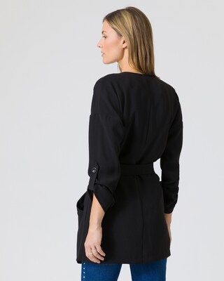 Jacke mit Bindegürtel