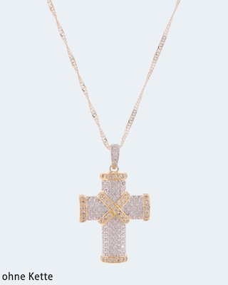 Kreuz-Anhänger in Bicolor