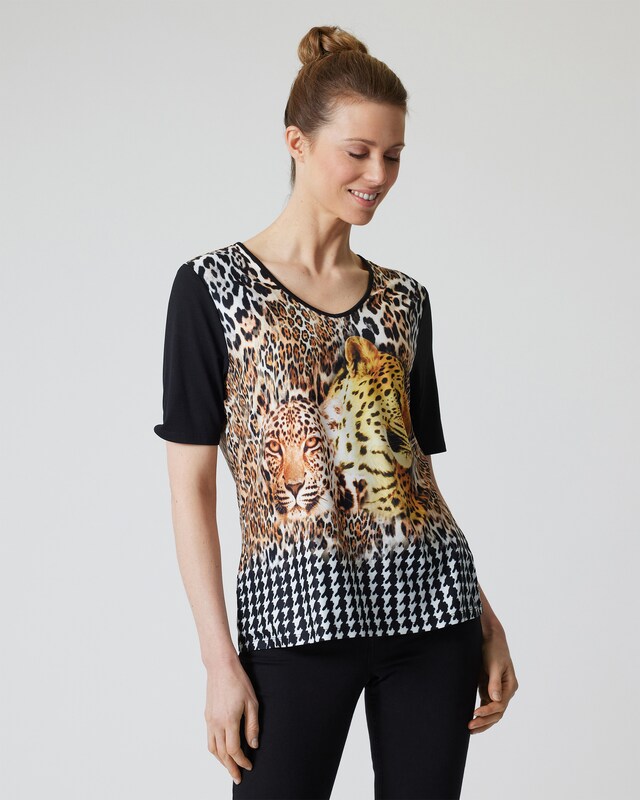 Shirt "Glencheck Leopard"