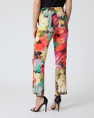 Hose mit Blumen-Print